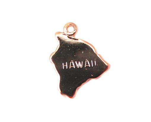 rose gold plated Hawaii state charms