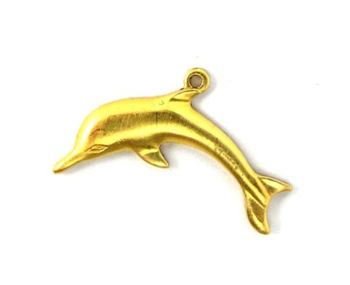 Brass Dolphin Charms - Left & Right Facing