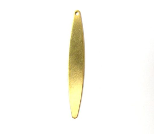 Brass Oval Engraving Stick Pendants
