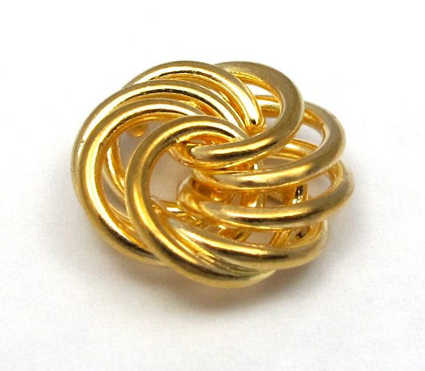 Vintage Gold Plated Spiral Knot Charms | Brooklyn Charm