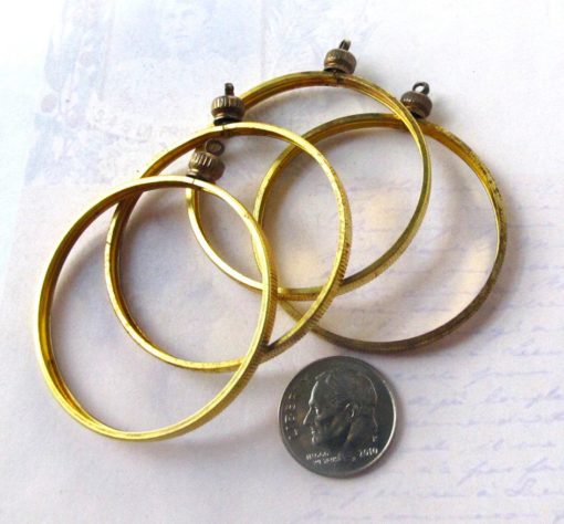Brass Coin Holder Pendants
