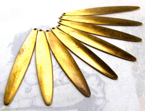 Brass Oval Stick Pendants