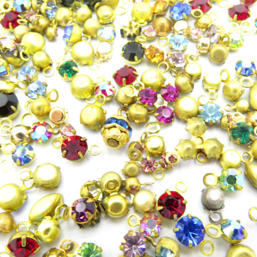 mixed colorful rhinestone charms