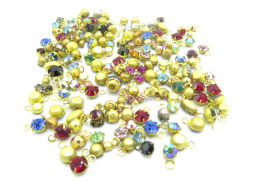 mixed colorful rhinestone charms
