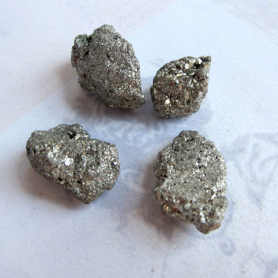 Brown Titanium Coated Quartz Rock Beads