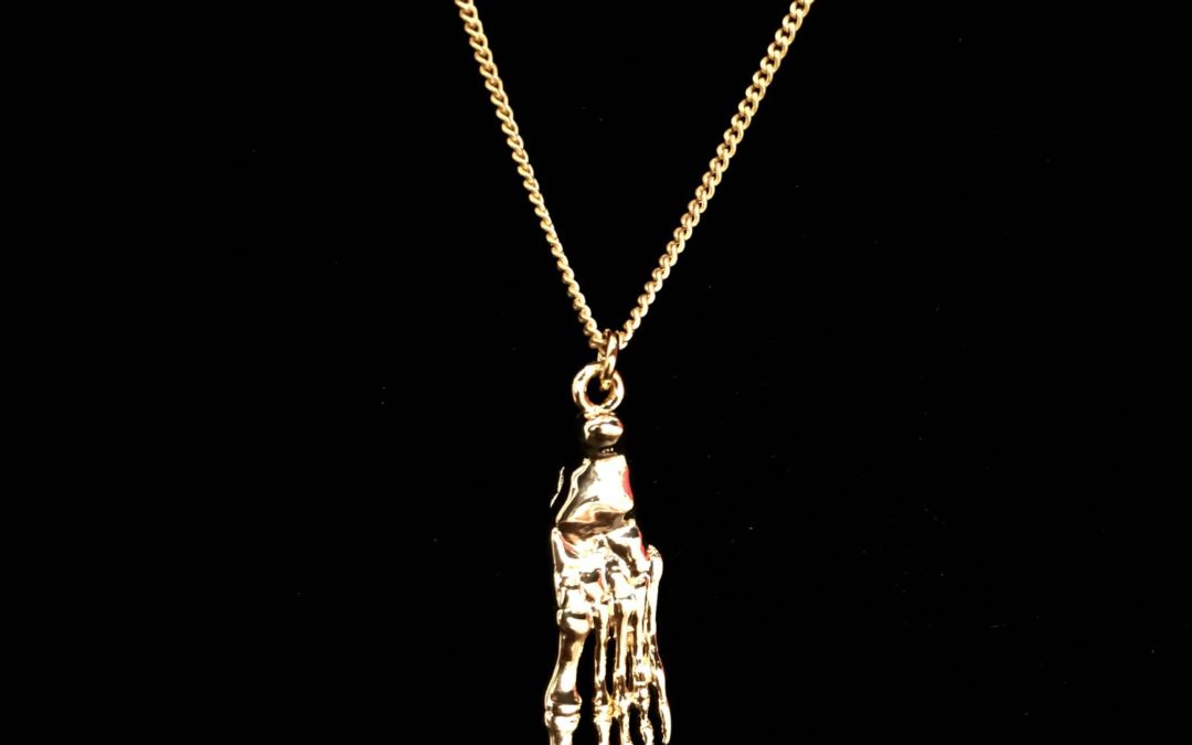 Skeletal Foot Necklace – Select Your Finish!