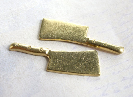 Brass Meat Cleaver Engraving Charms