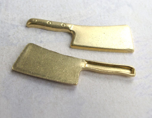 Brass Meat Cleaver Engraving Charms
