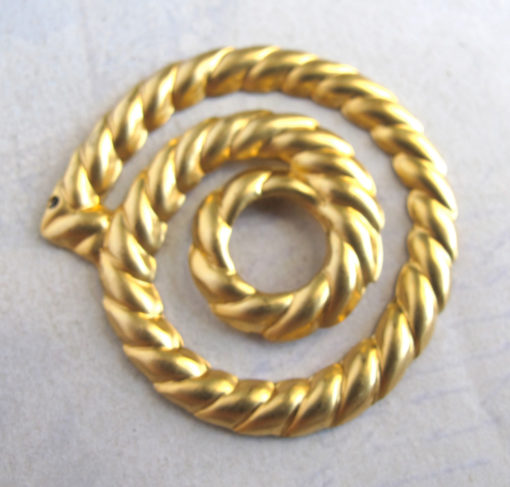 brass spiral rope pendants