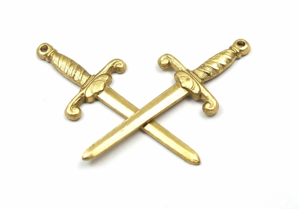 Free Ship 760 pieces bronze plated sword charms 20x10mm B2130 