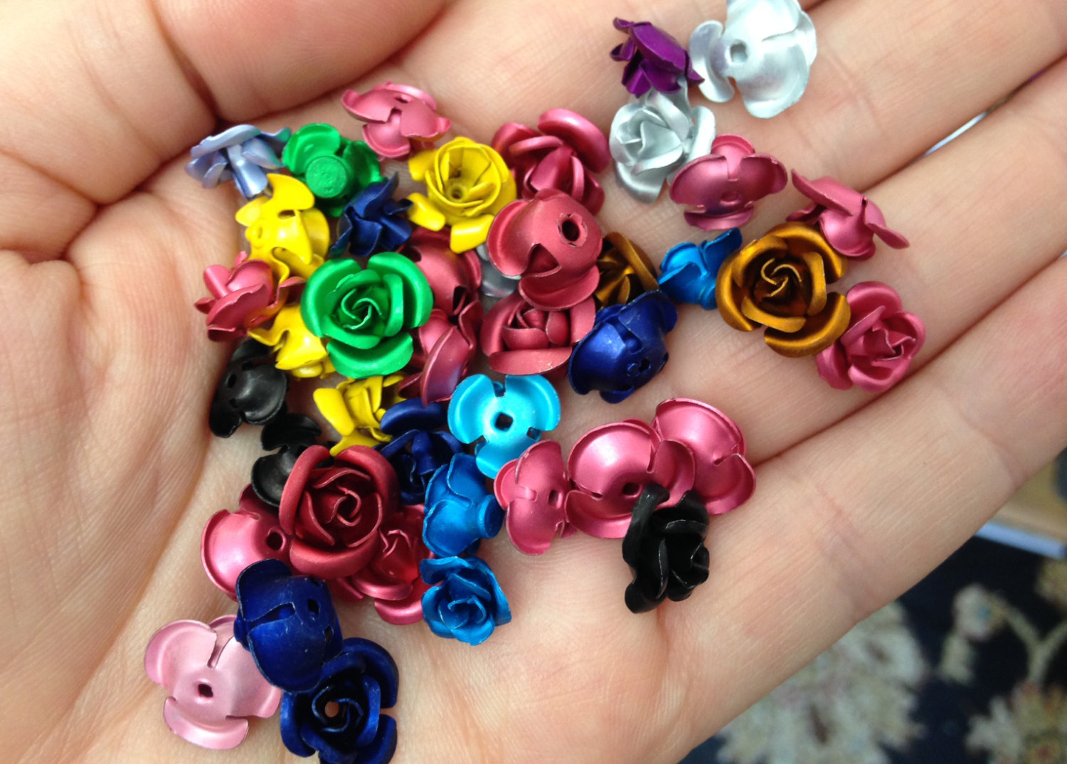 Colorful Assortment of Flower Charms