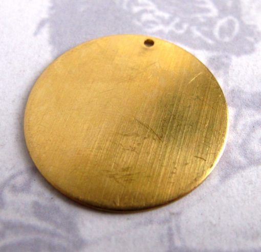 28mm brass circle engraving blank