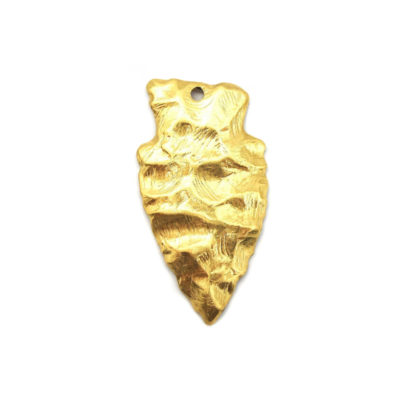 brass arrowhead pendant