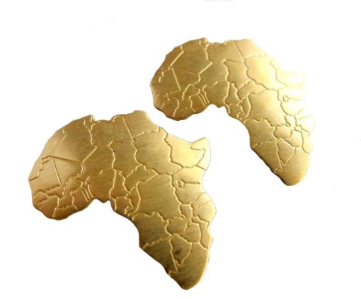 brass Africa pendants
