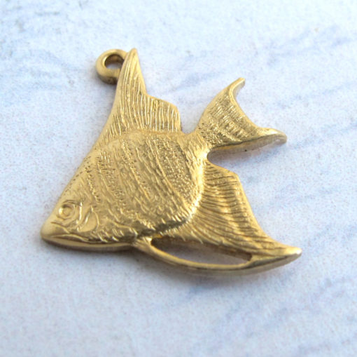 Brass Tropical Fish Charms