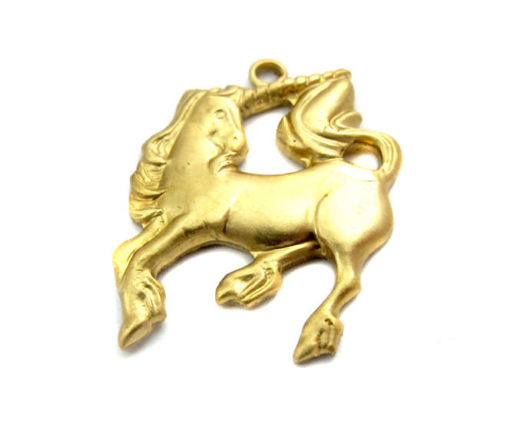 Brass Unicorn Charms