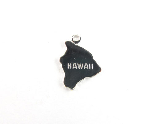 silver plated Hawaii state charms