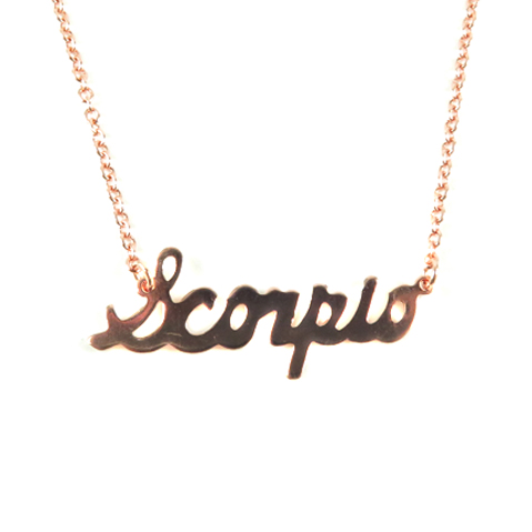 Buy Addons Rose Gold Toned Scorpio Necklace - Necklace And Chains for Women  261770 | Myntra