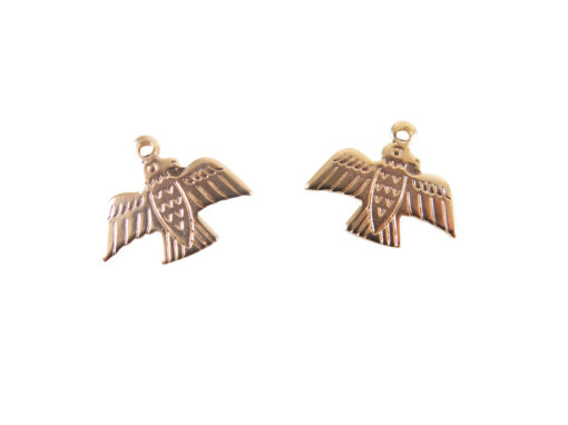 Rose Gold Plated Native American Eagle Charms