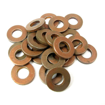 Vintage Copper Plated Steel Circle Findings