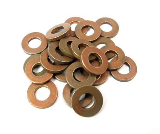 Vintage Copper Plated Steel Circle Findings