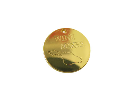 gold plated wine mixer charm