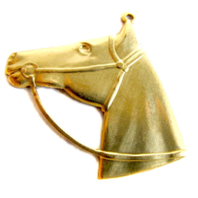 brass horse head