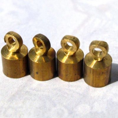 8mm brass end cap findings