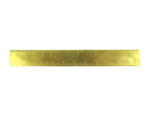 6 inch brass ruler