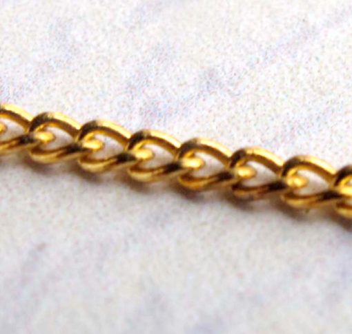 vintage brass curb chain