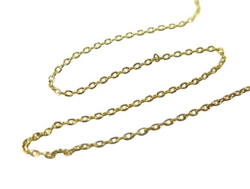 gold plated dainty cable chain