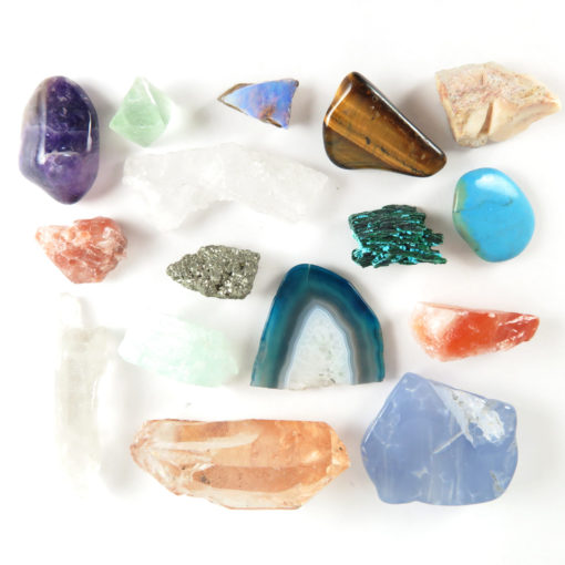 mixed gemstones