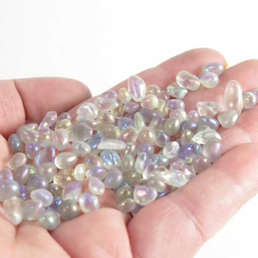 electroplated polished quartz pebbles