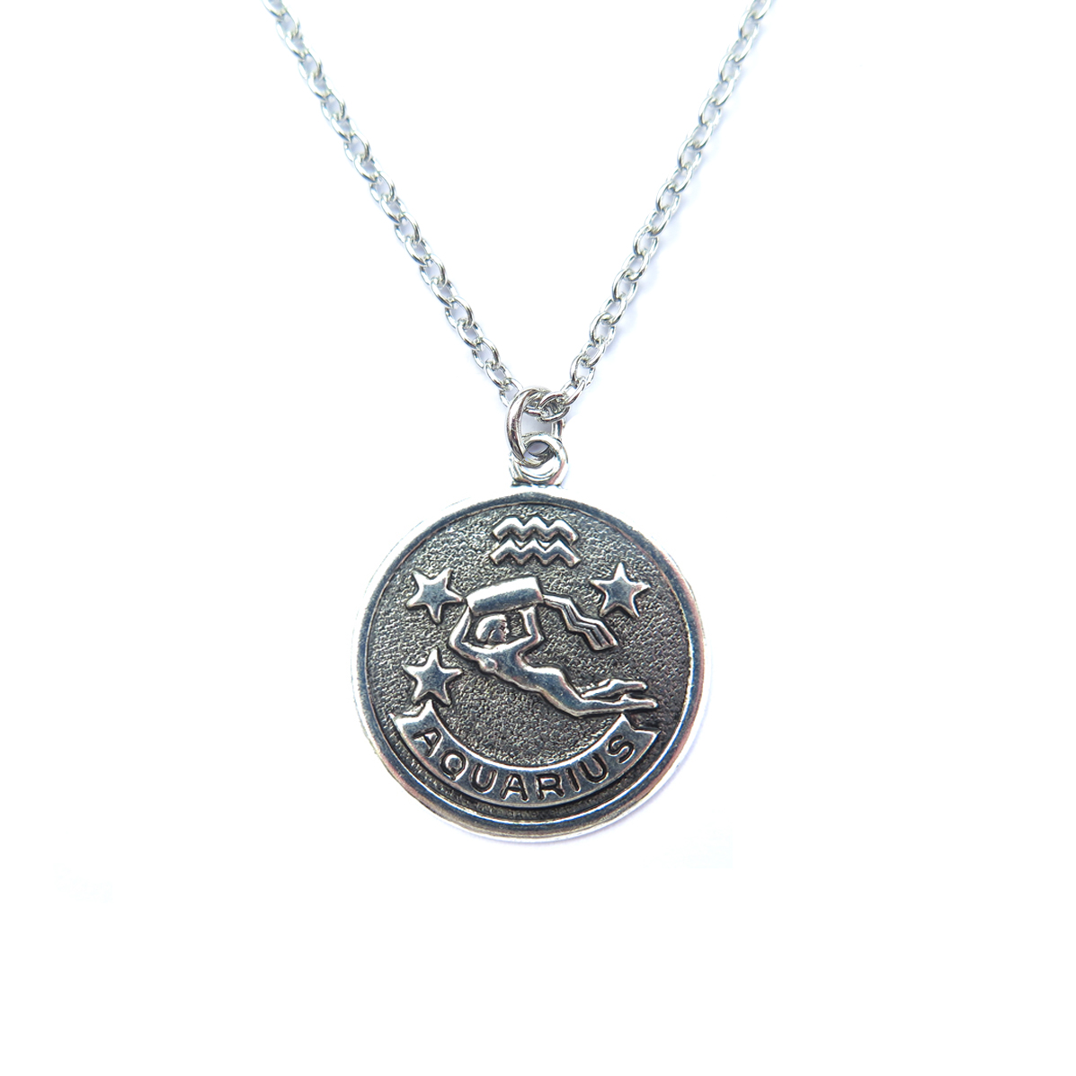 Zodiac Coin Necklace or Bracelet ~ Aquarius | Brooklyn Charm