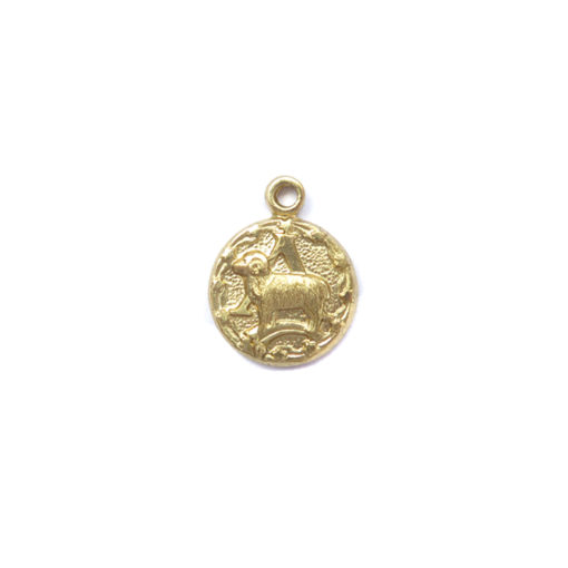 brass tiny zodiac - aries
