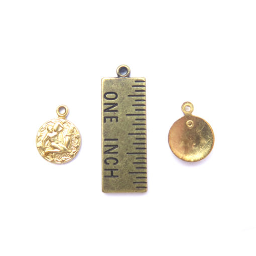 brass tiny zodiac with ruler