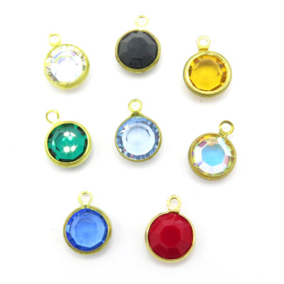 colorful crystal channel charms