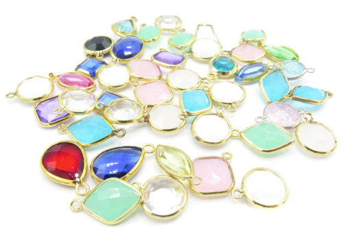 mixed plastic crystal charms