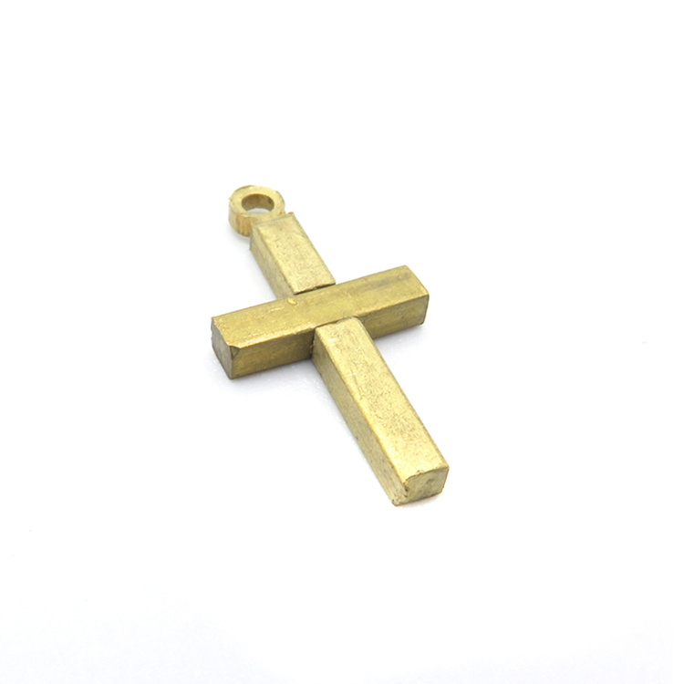 Cross Charms For Jewelry Making Christian Antiqued Brass Bulk Lot of 20