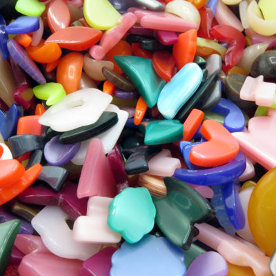 giant plastic cabochon bead mix
