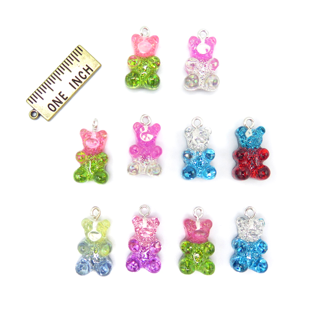Glitter Gummy Bear Charm – LittleLee and Rose