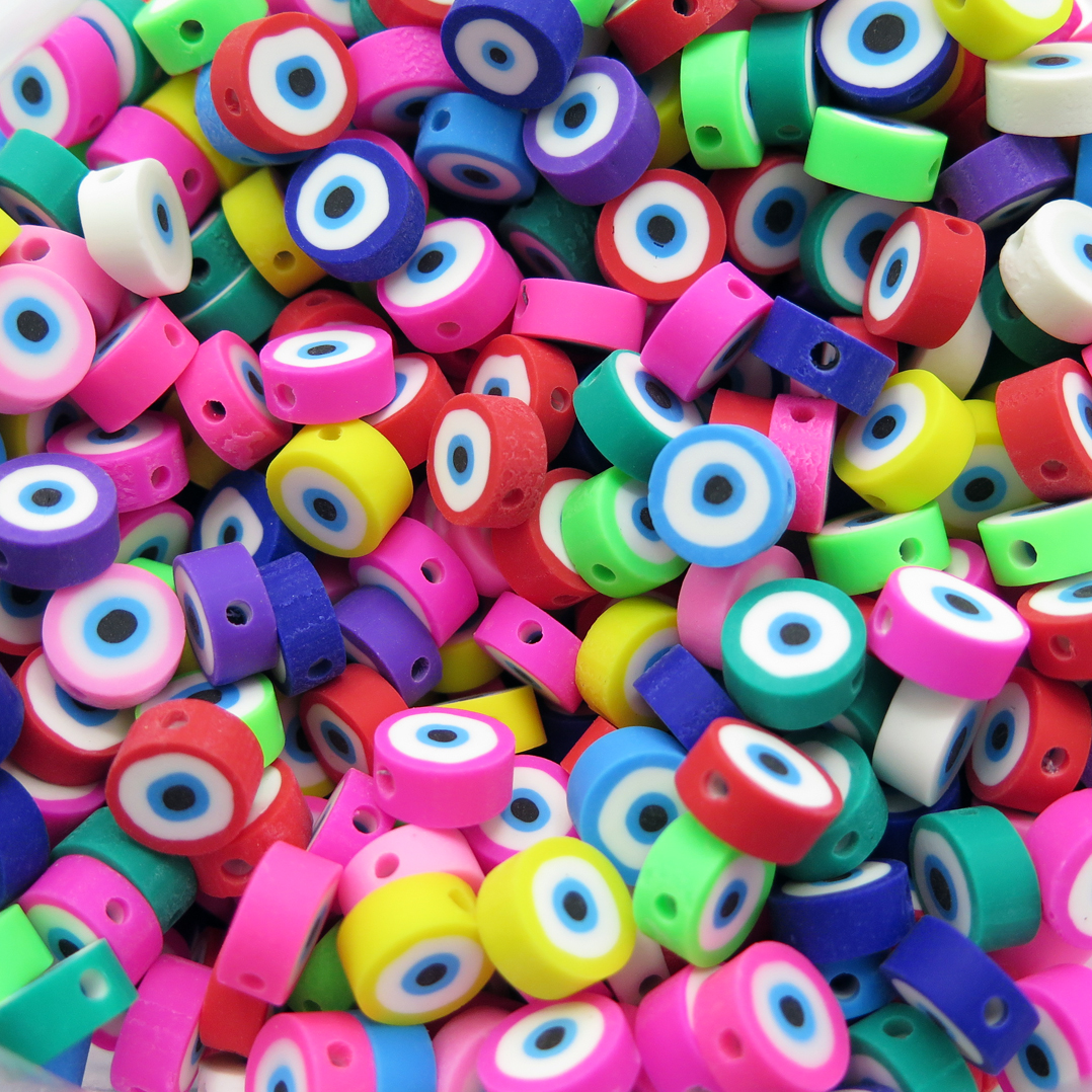 Evil Eye Polymer Clay Beads