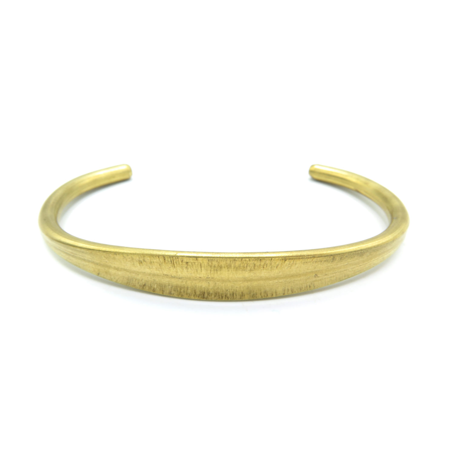 Rounded Adjustable Brass Engraving Cuff Bracelets | Brooklyn Charm