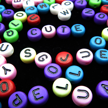 Word Calcium Made of Colorful Plastic Beads with Letters, Top View Stock  Photo - Image of chemistry, illness: 263476554