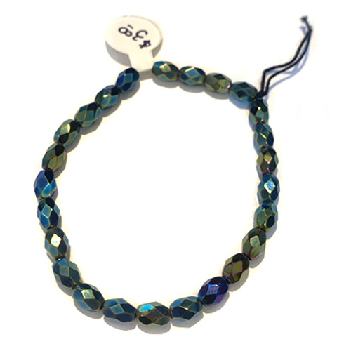 Czech Glass Leaf Beads - Black Leaf Beads - Peacock Beads - 13x10mm - Leaf  Beads