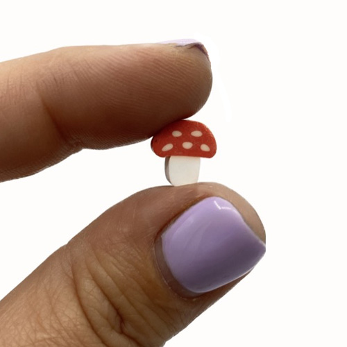Polymer Clay Colorful Mushroom Beads